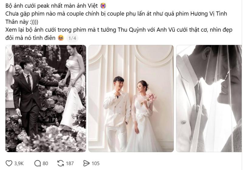 Ảnh cưới đẹp chấn động của Thu Quỳnh, chú rể gây sốt vì quá đẹp trai- Ảnh 1.