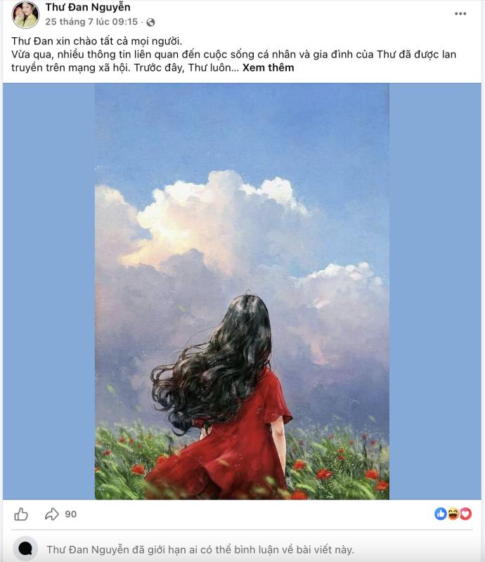 Thư Đan Nguyễn xoá bài phốt chồng cũ, có động thái gây hoang mang lúc 3 giờ sáng- Ảnh 1.