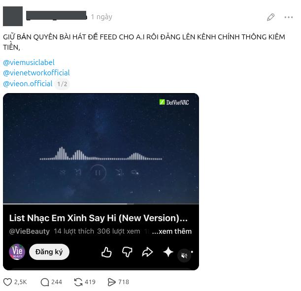 Nghi vấn loạt hit từ Anh Trai - Em Xinh bị AI "xào nấu", khán giả yêu cầu NSX giải thích- Ảnh 1.