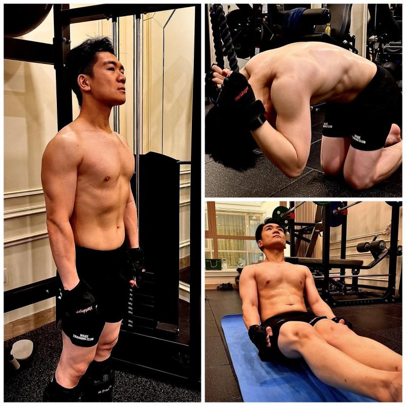 Thiếu gia nhà bầu Hiển - Đỗ Vinh Quang nâng tạ 110kg - Ảnh 3.
