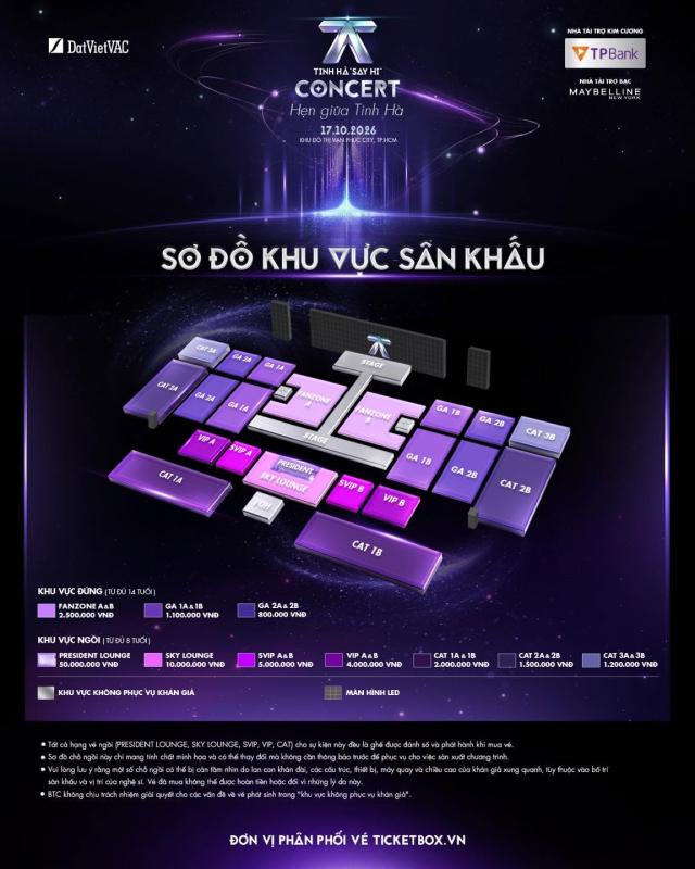 Tinh Hà Say Hi bán vé concert: Cao nhất 50 triệu đồng- Ảnh 2.