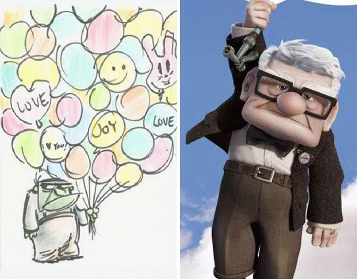 Những bản phác thảo gốc hé lộ diện mạo khác lạ của các nhân vật Disney đình đám- Ảnh 4.