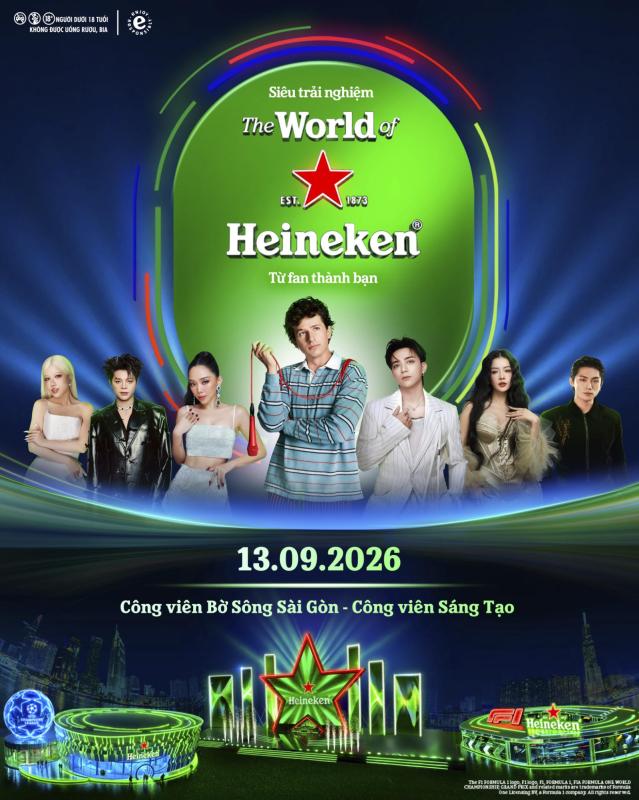Charlie Puth lần đầu đến TP.HCM, quy tụ cùng dàn sao Việt đổ bộ The World Of Heineken® - Ảnh 4.