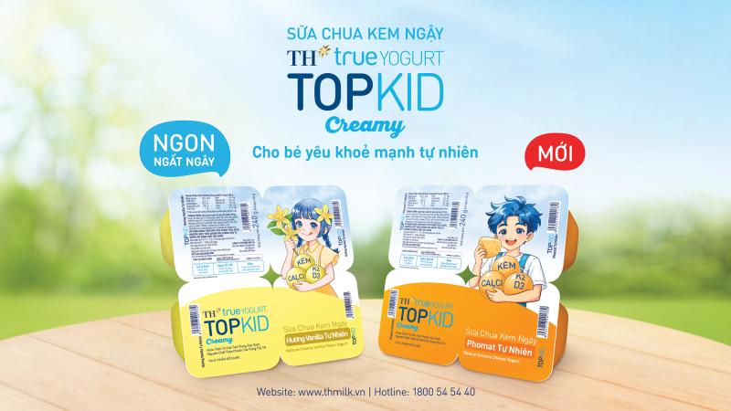 Tập đoàn TH ra mắt Sữa Chua Kem Ngậy Hương Vanilla Tự Nhiên và Phomat Tự Nhiên TH true YOGURT TOPKID - Ảnh 1.