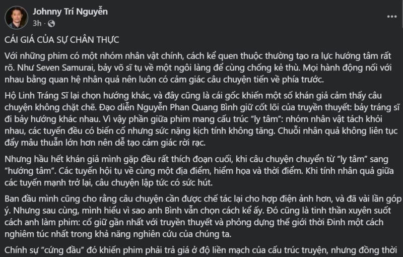 Johnny Trí Nguyễn: Sự cứng đầu khiến Hộ Linh Tráng Sĩ phải trả giá- Ảnh 1.