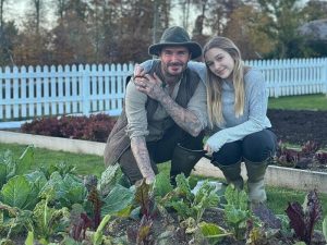 Beckham về quê làm vườn