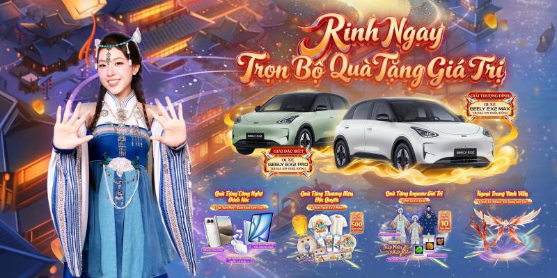 Võ Lâm Truyền Kỳ Mobile chiêu đãi game thủ loạt quà khủng, nổi bật với bộ đôi xe Geely EX2 tại Võ Lâm Thượng Đỉnh - Ảnh 5.