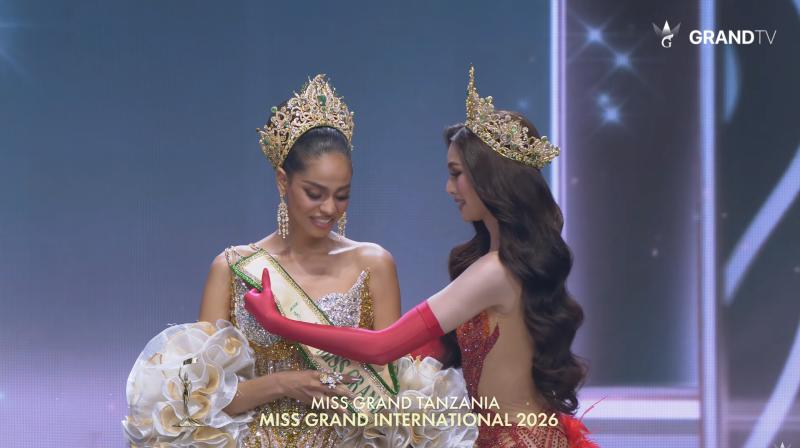 Emoura Phạm đăng quang Á hậu 4, người đẹp Tanzania trở thành Miss Grand International 2026 - Ảnh 1.