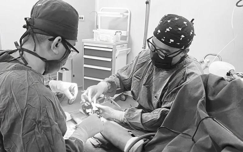 Bảo tồn bàn tay gần đứt rời cho nam công nhân - Ảnh 1.