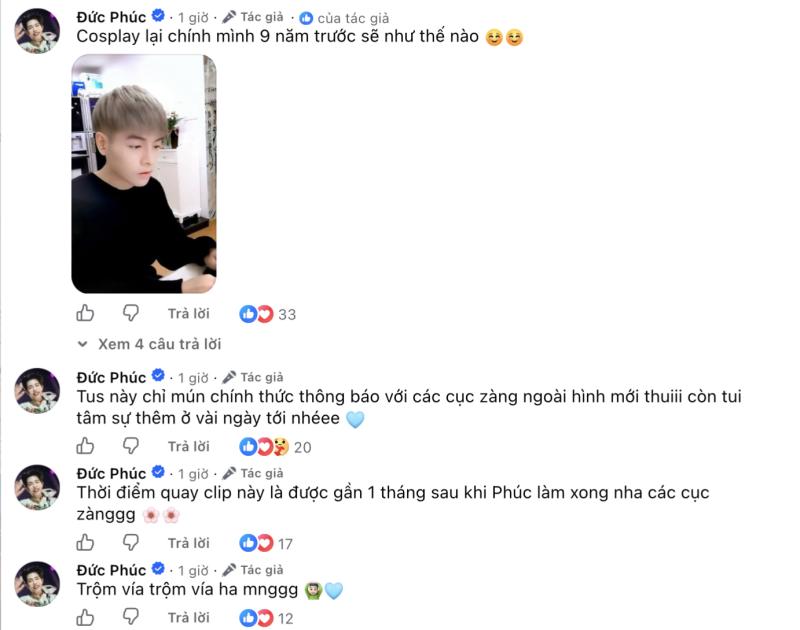 Đức Phúc công khai thay đổi dung mạo lần 2- Ảnh 1.