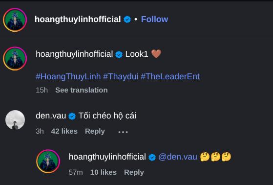 Đen Vâu đòi Hoàng Thùy Linh công khai tương tác - Ảnh 1.