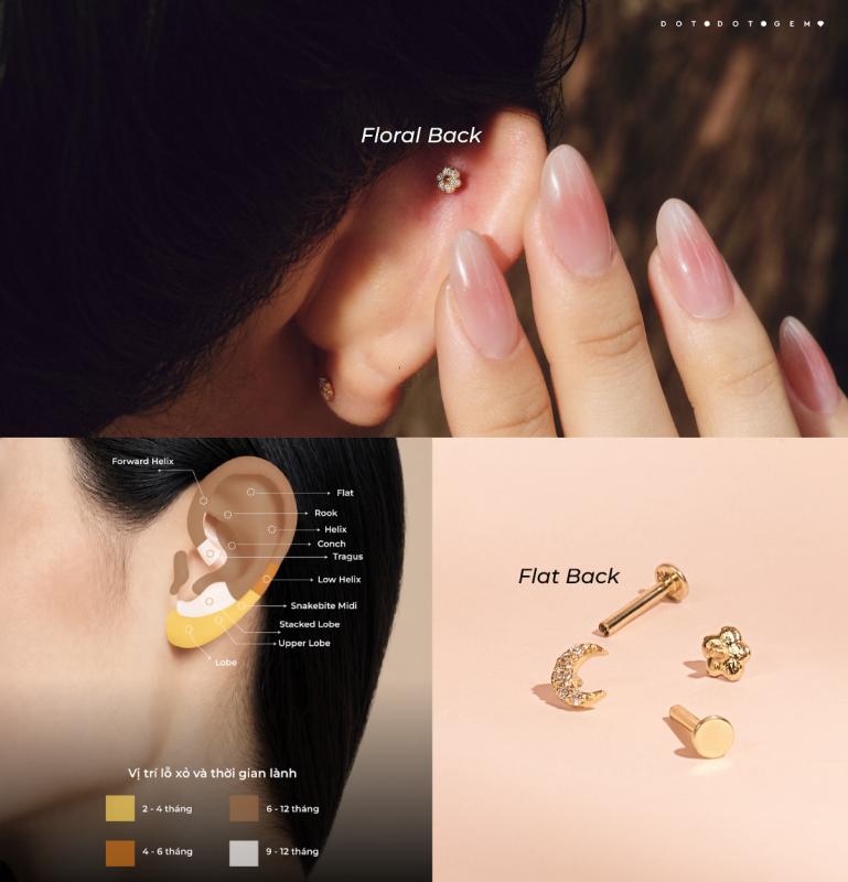 Golden Ear Map: Gợi ý 5 tọa độ trên vành tai, bí quyết đu trend mini stud chuẩn gu - Ảnh 3.