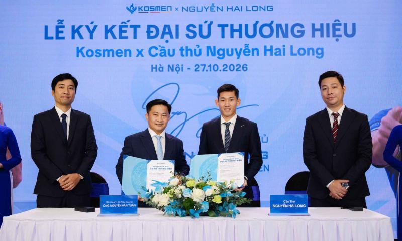 Kosmen công bố cầu thủ Hai Long trở thành đại sứ thương hiệu - Ảnh 3.