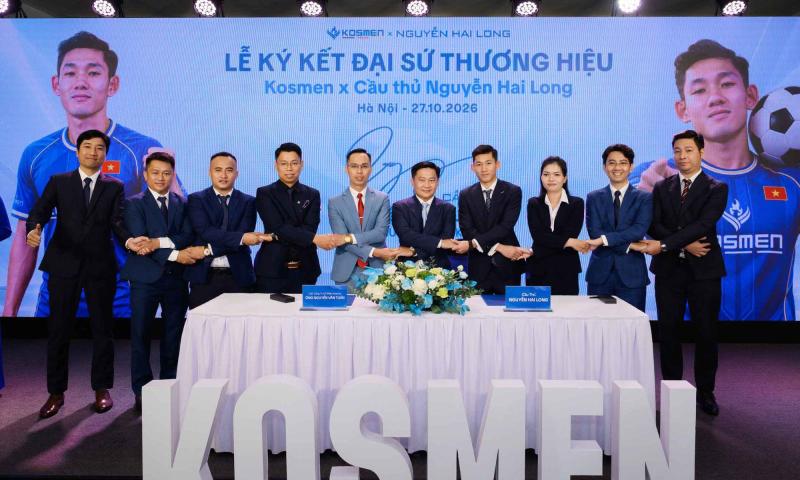 Kosmen công bố cầu thủ Hai Long trở thành đại sứ thương hiệu - Ảnh 4.