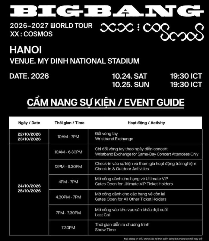 Cần chuẩn bị gì trước khi đi xem concert BIGBANG tại SVĐ Mỹ Đình?- Ảnh 1.